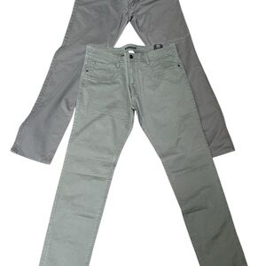 Mango Man Pants Lot of 2 PISA 5 Pocket Chino Size 32 EU 42 Gray NEW